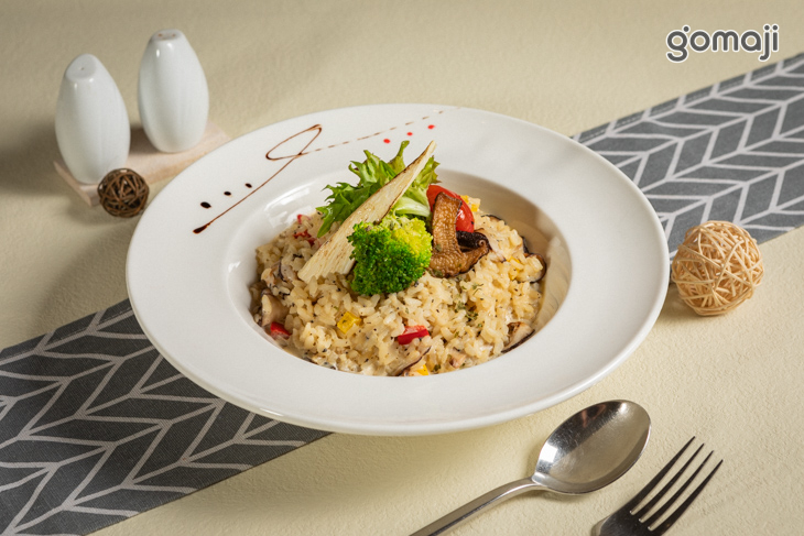 奶油野菇松露燉飯(奶蛋素)