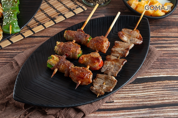 牛肉青蔥串 豬肉番茄串 滋滋豬五花