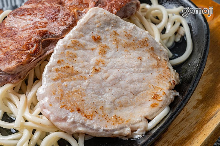 特製牛排+里肌豬排