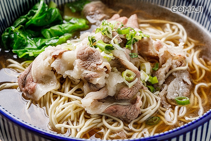 (湯底：清燉+口感：霜降牛肉片+主食：手工麵)