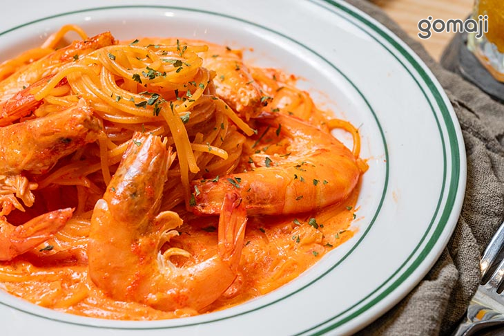 海老魚子義大利麵