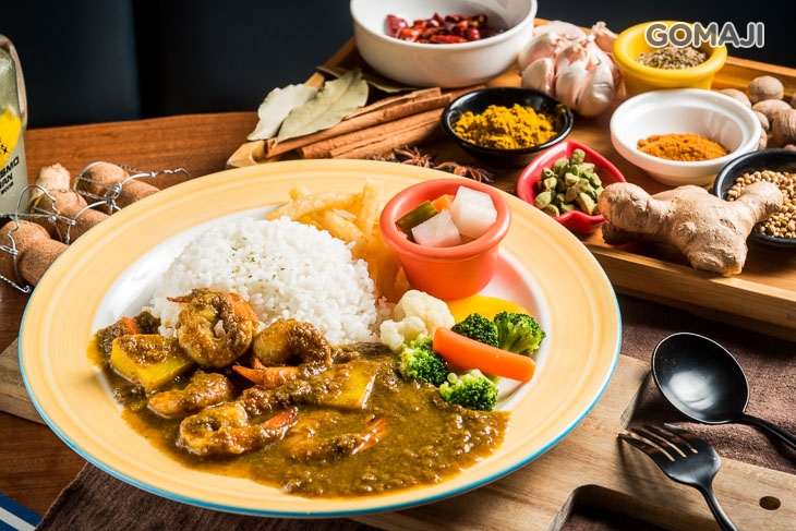 鮮蝦咖喱飯
