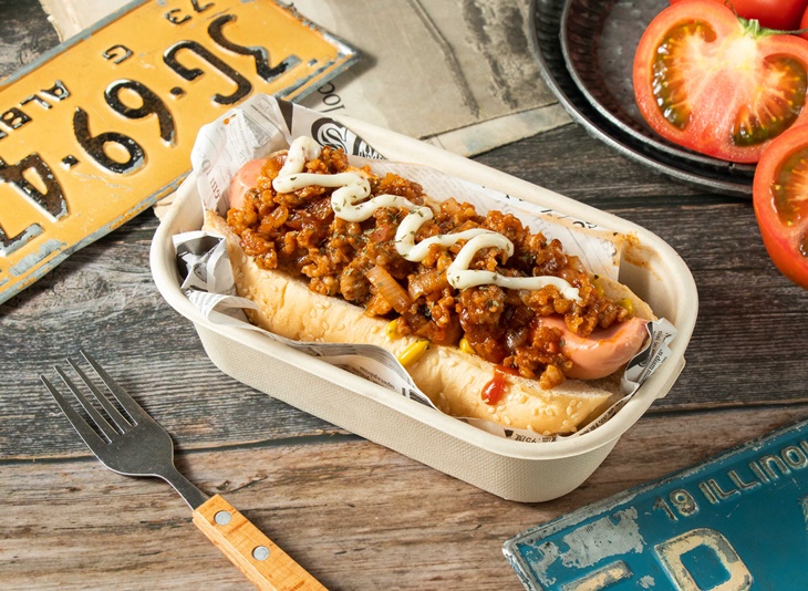 辣肉醬起士熱狗堡