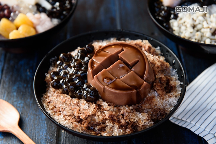 焦糖粉圓可可豆腐冰