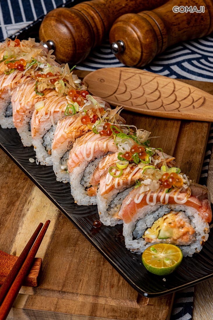 火焰鮭魚龍蝦卷