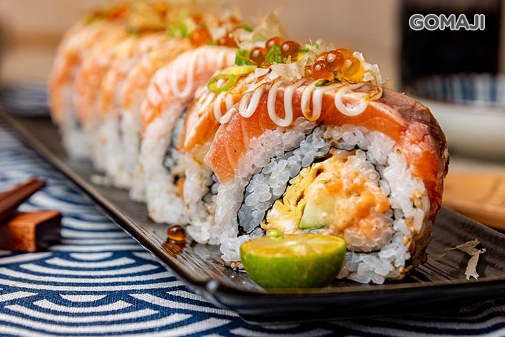 火焰鮭魚龍蝦卷