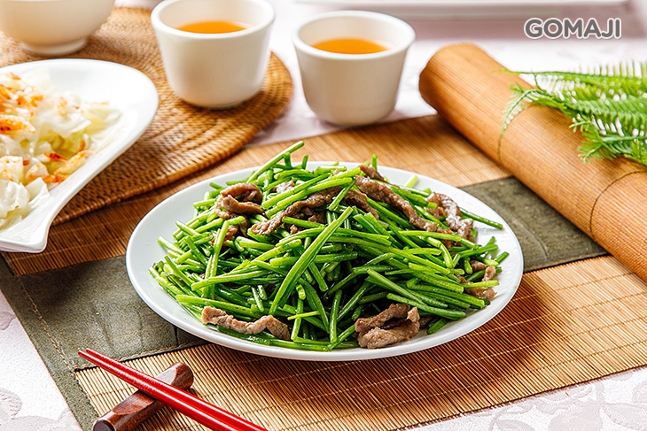 XO醬水蓮牛肉絲