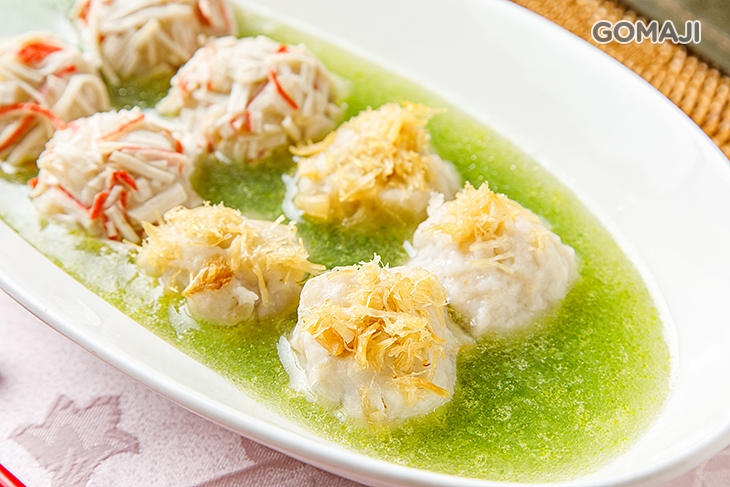 干貝蟹肉繡球翡翠羹