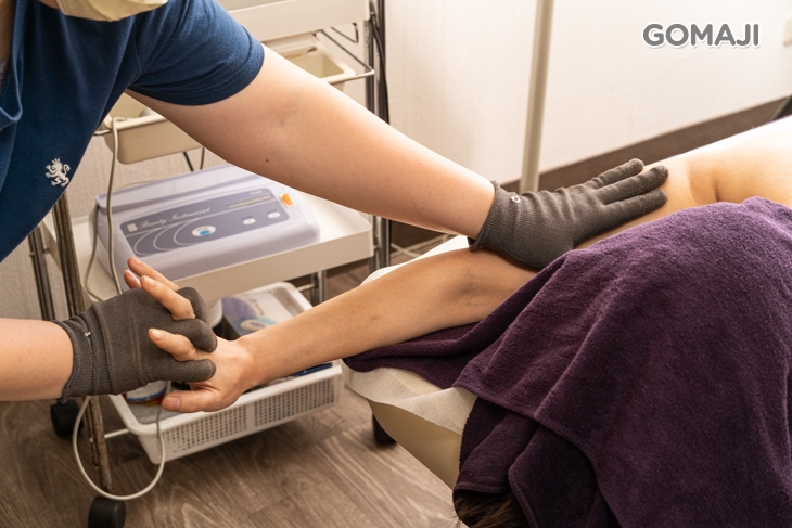 精油全背面磁波銀離子能量摩手套Spa護理