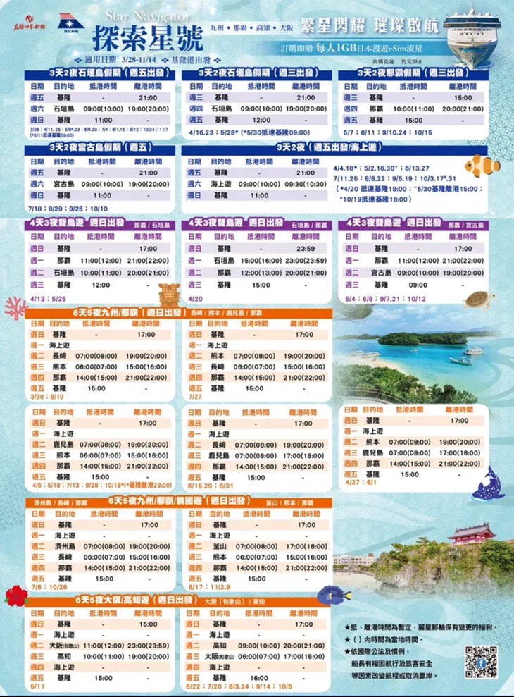 行程表