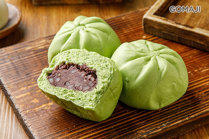 抹茶紅豆包子