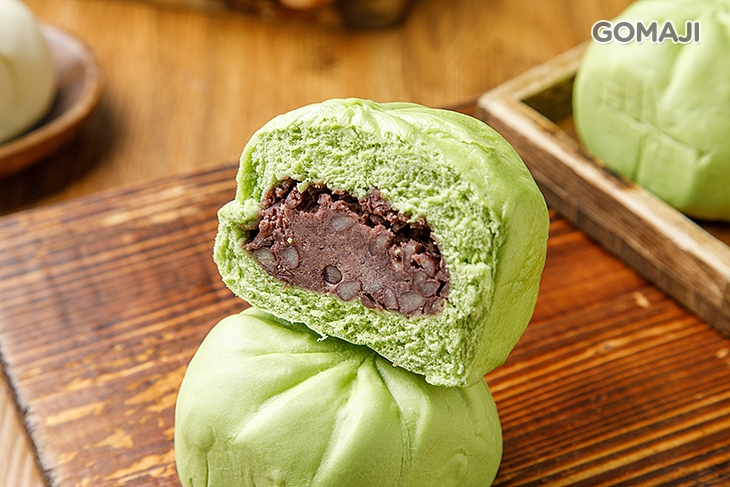 抹茶紅豆包子