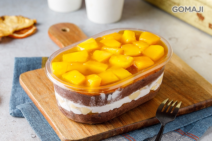 巧克力芒果布丁寶盒