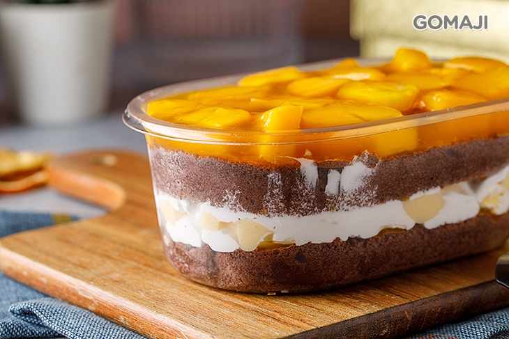 巧克力芒果布丁寶盒