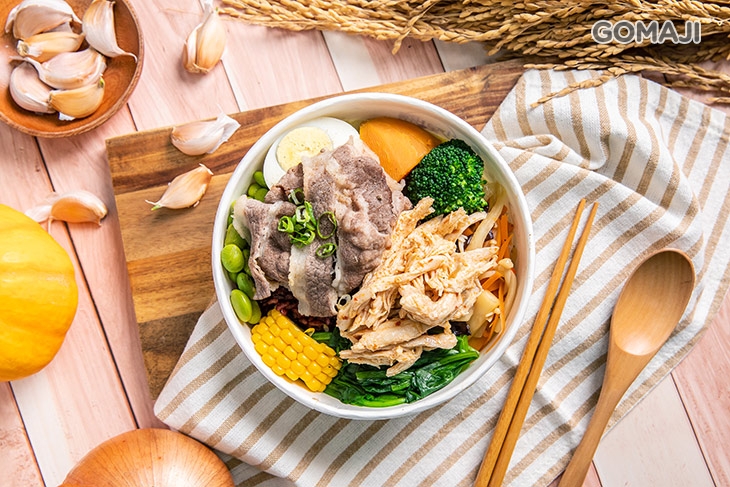 蒜香椒鹽牛五花+台式蔥香手撕雞