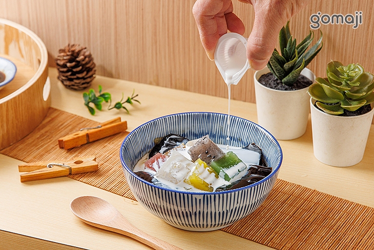 七彩粉粿神仙草凍