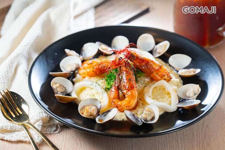 奶油海鮮燉飯