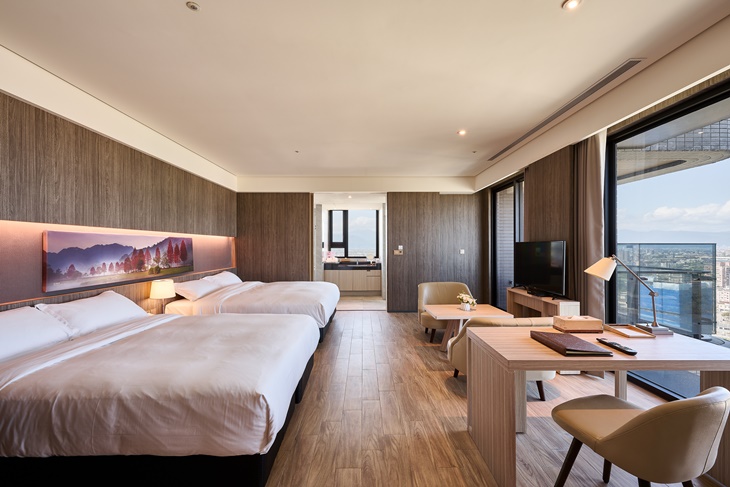 升等雙面大景觀星隅大客房(二大床+雙湯池)