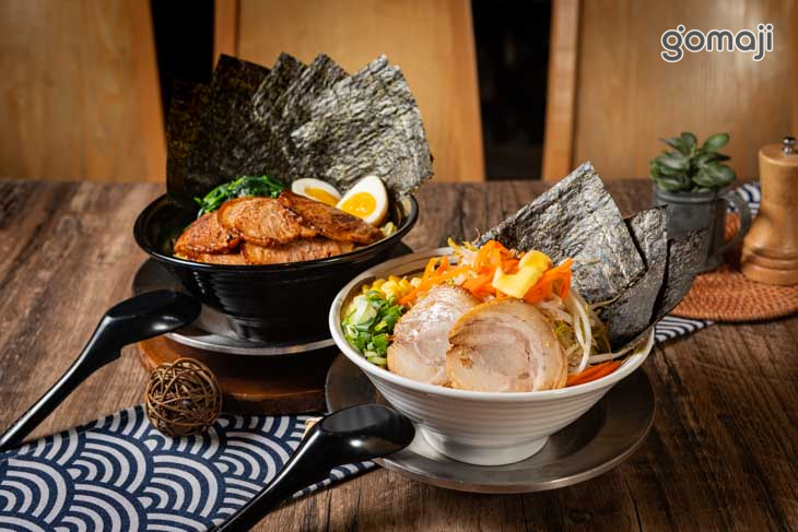 烈焰家系拉麵一碗 + 九州味噌拉麵