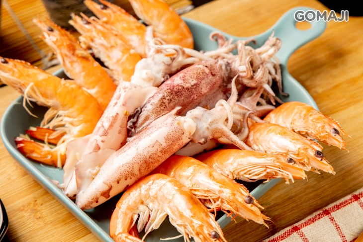 綜合燙雙拼(蝦子+小捲)