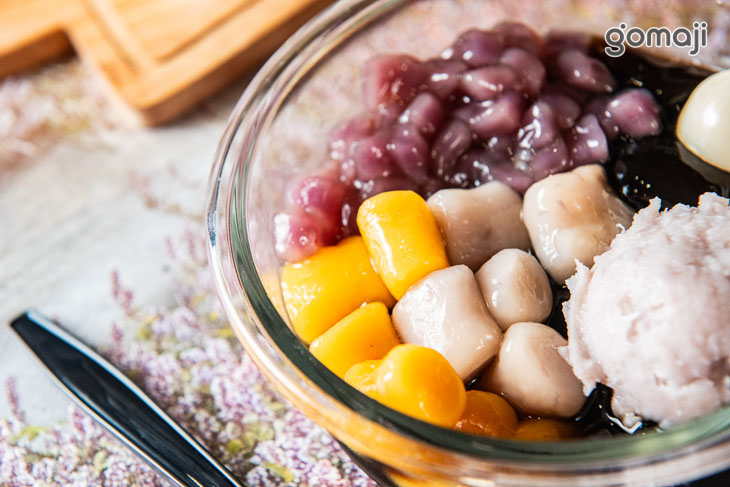 綜合嫩仙草自由配/芋泥/芋圓/蕃薯圓/紫薯粉角/日式白玉