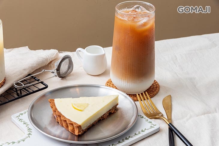 檸檬生乳酪蛋糕+盧哈娜鮮奶茶