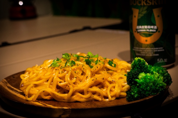 明太子霜醬義大利麵