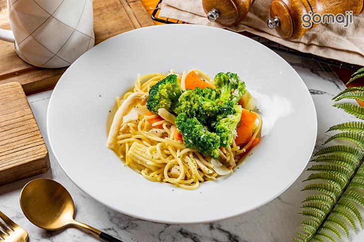 清炒時蔬義大利麵