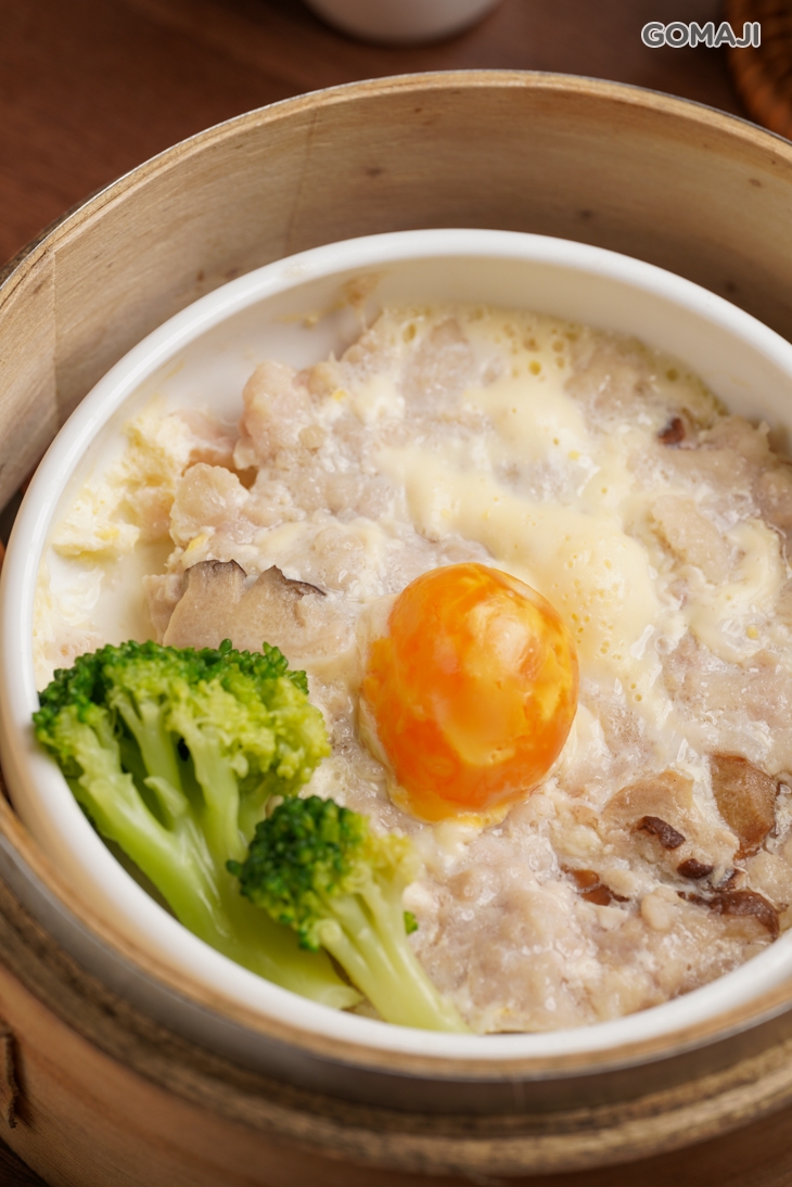 咸蛋蒸肉餅飯