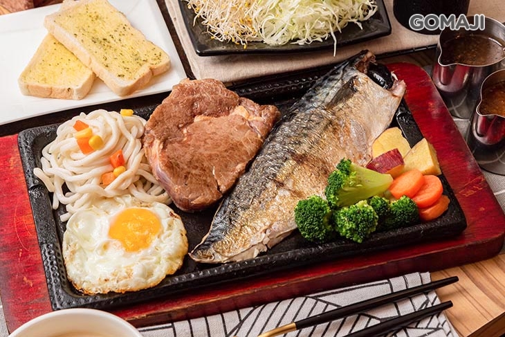 挪威鯖魚一份 + 牛排(5盎司) 