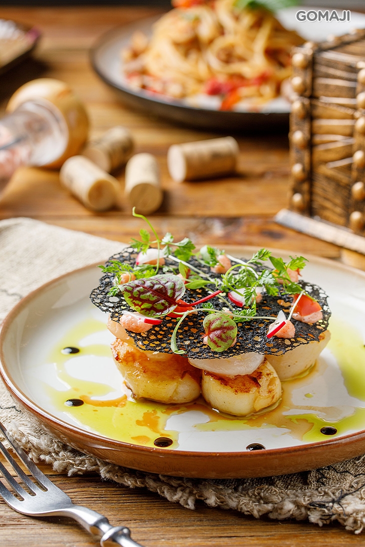 香煎蝦仁干貝干邑高湯醬汁4入