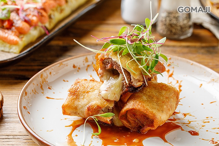 手打起司酥炸牛肉春捲