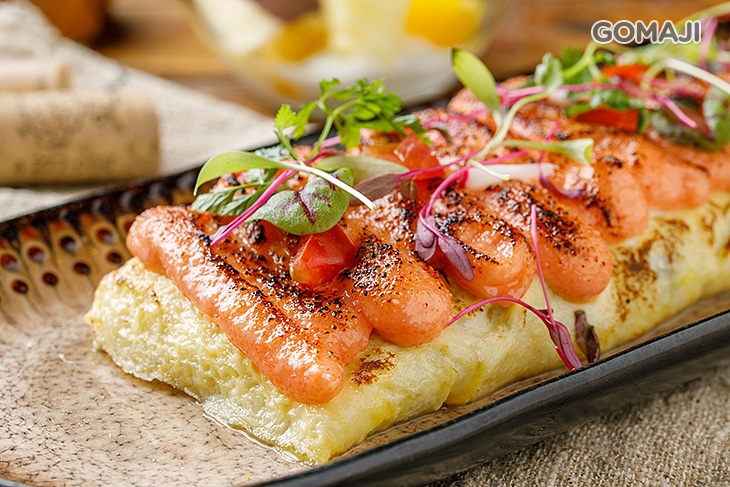 松葉蟹肉奶香起士蛋捲炙燒明太子