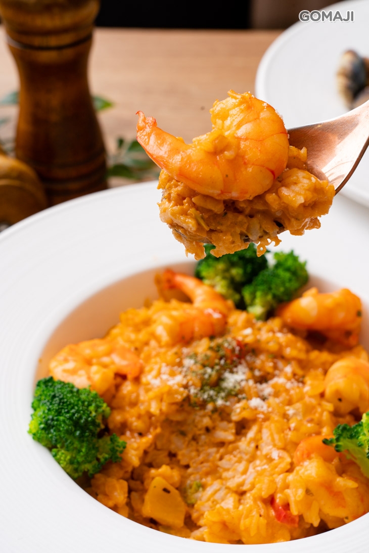 手撥蝦仁蝦醬燉飯+B套餐
