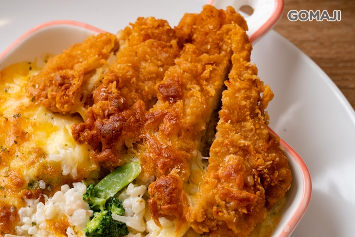 多汁雞腿排奶油燉飯