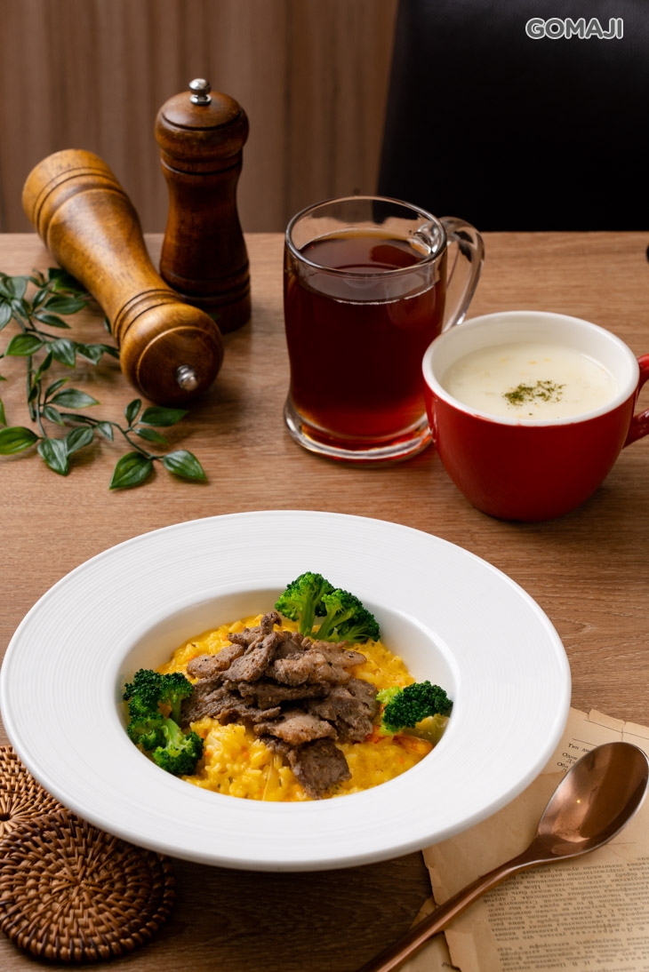 客家豬肉佐奶油鹹蛋黃醬+Ａ套餐