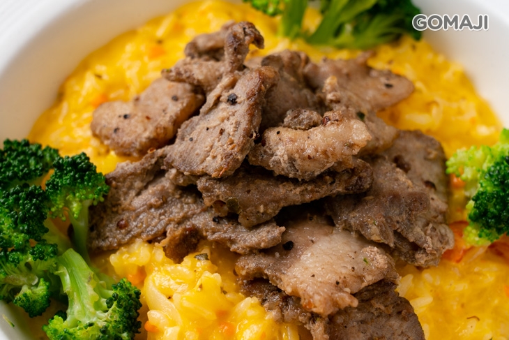 客家豬肉佐奶油鹹蛋黃醬+Ａ套餐