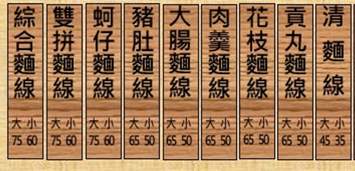 菜單