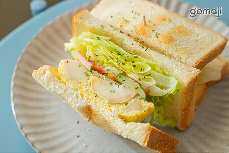 菇菇寶貝蛋烤土司