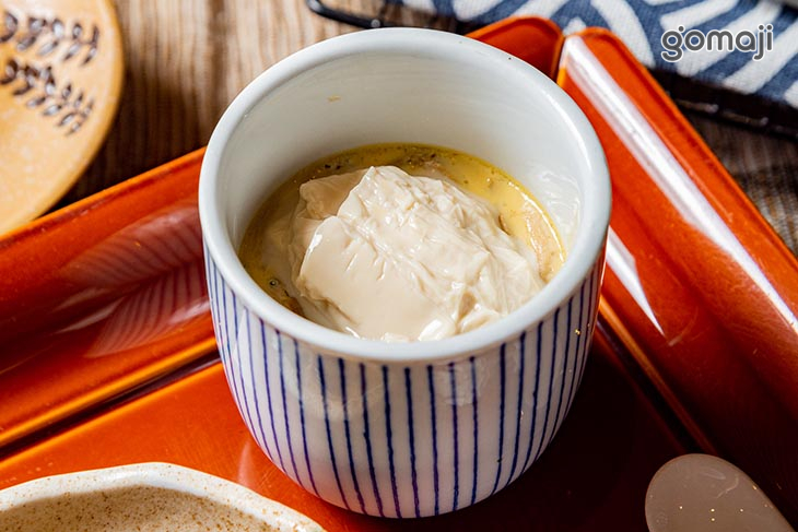 湯葉茶碗蒸+蕈菇浸煮+栗子豆腐