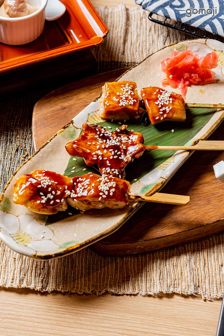 串燒三品(雞翅+雞腿+松阪豬)