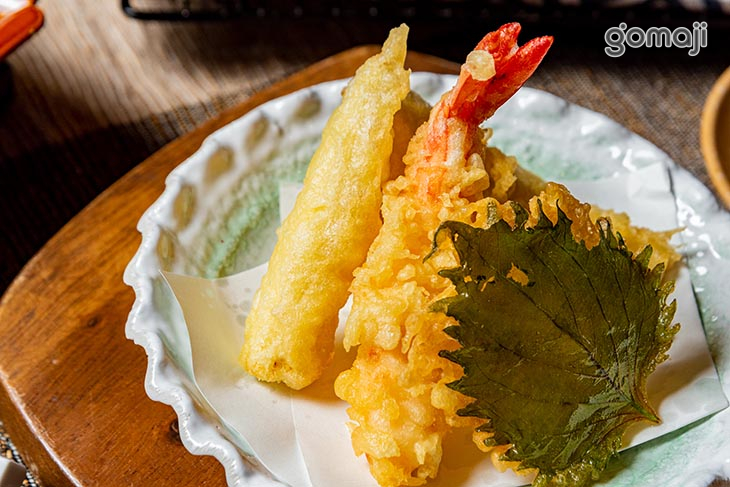 炸蝦白身魚野菜天婦羅