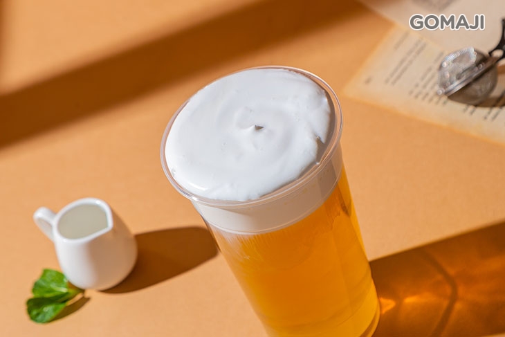 尼尼那青茶+原味奶蓋 