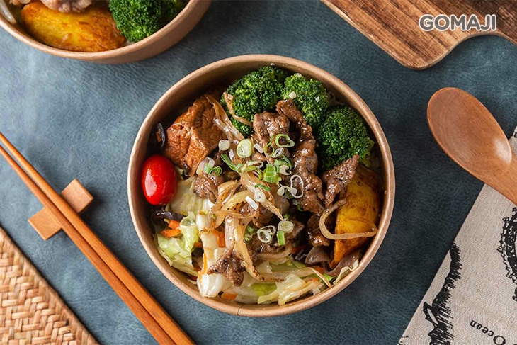 黑胡椒豬柳花椰米