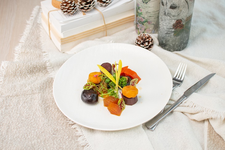 溯源香菇、球莖、甘藍、白蘿蔔、牛蒡、馬蹄、蒟蒻甘露煮