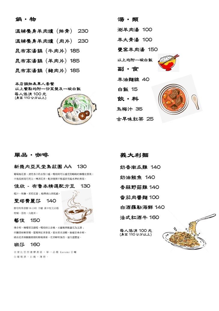 菜單