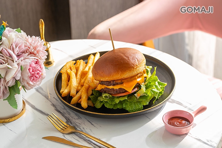 達波起司厚雙牛堡