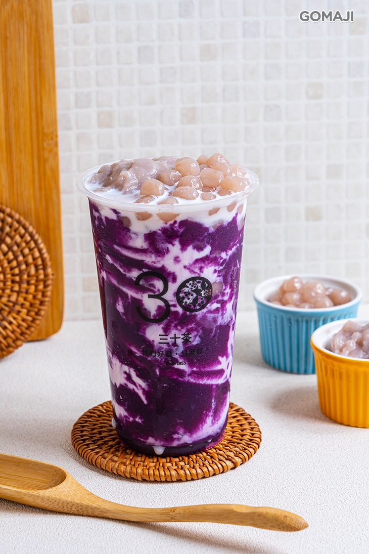 手打芋泥珍珠拿鐵