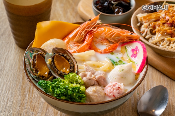 北海道牛奶干貝烏龍麵