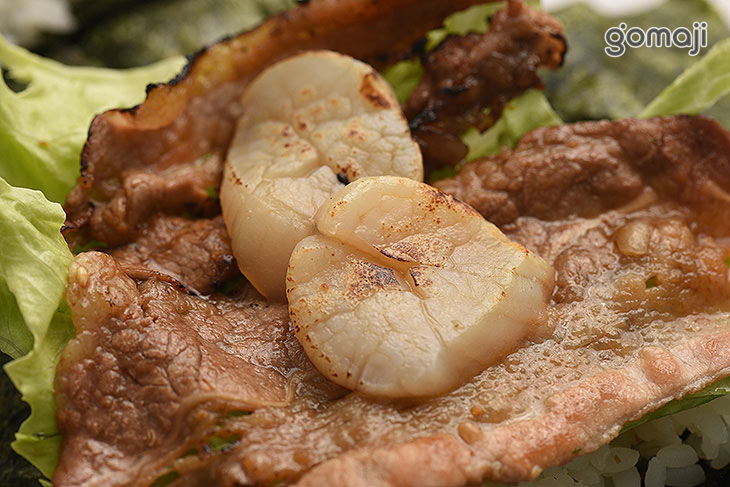 炙燒干貝牛冷飯糰